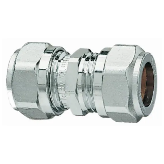 Overgang 8mm rør - 3/8" rør Krom